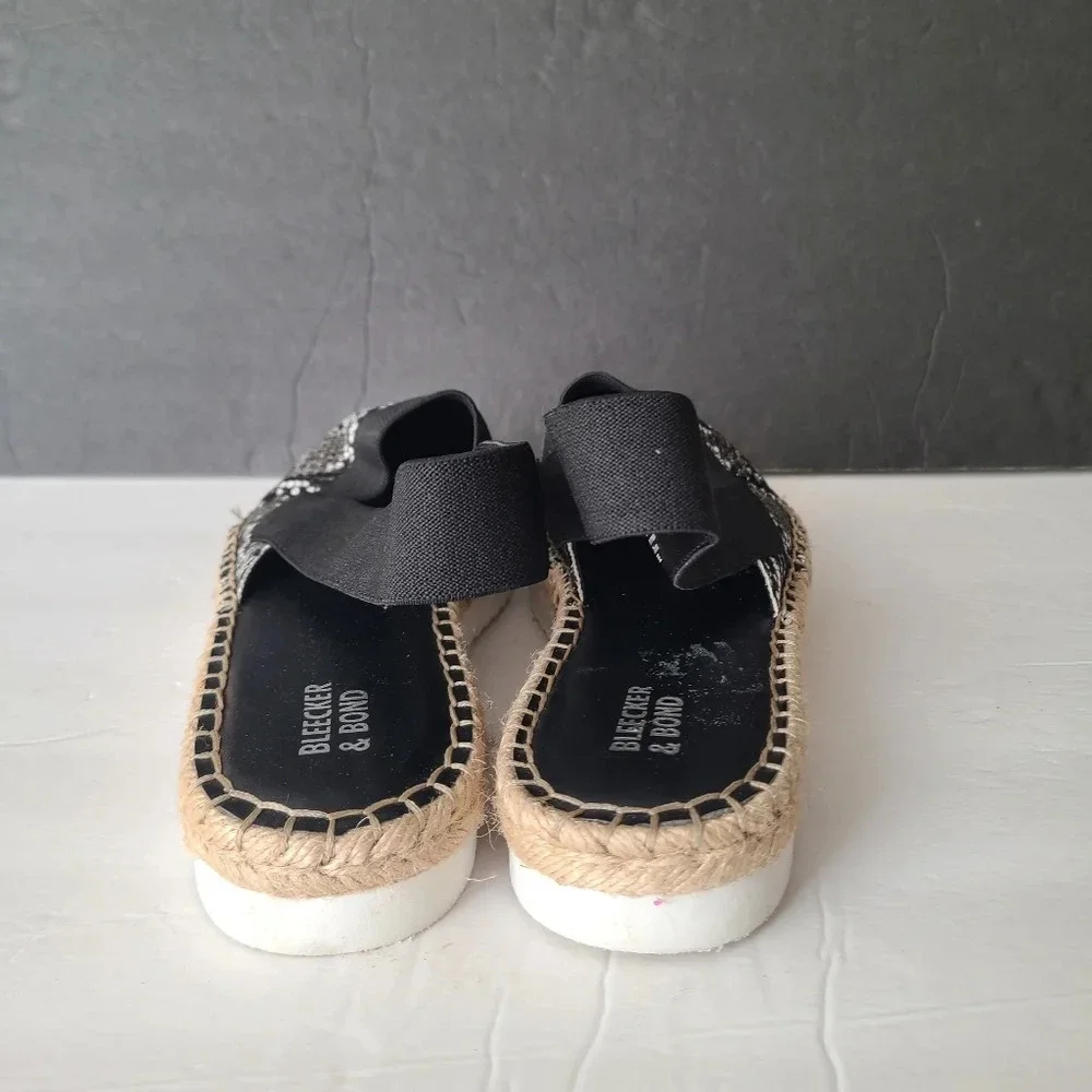 Bleecker & Bond Espadrille sandals women's sz10 M snake print